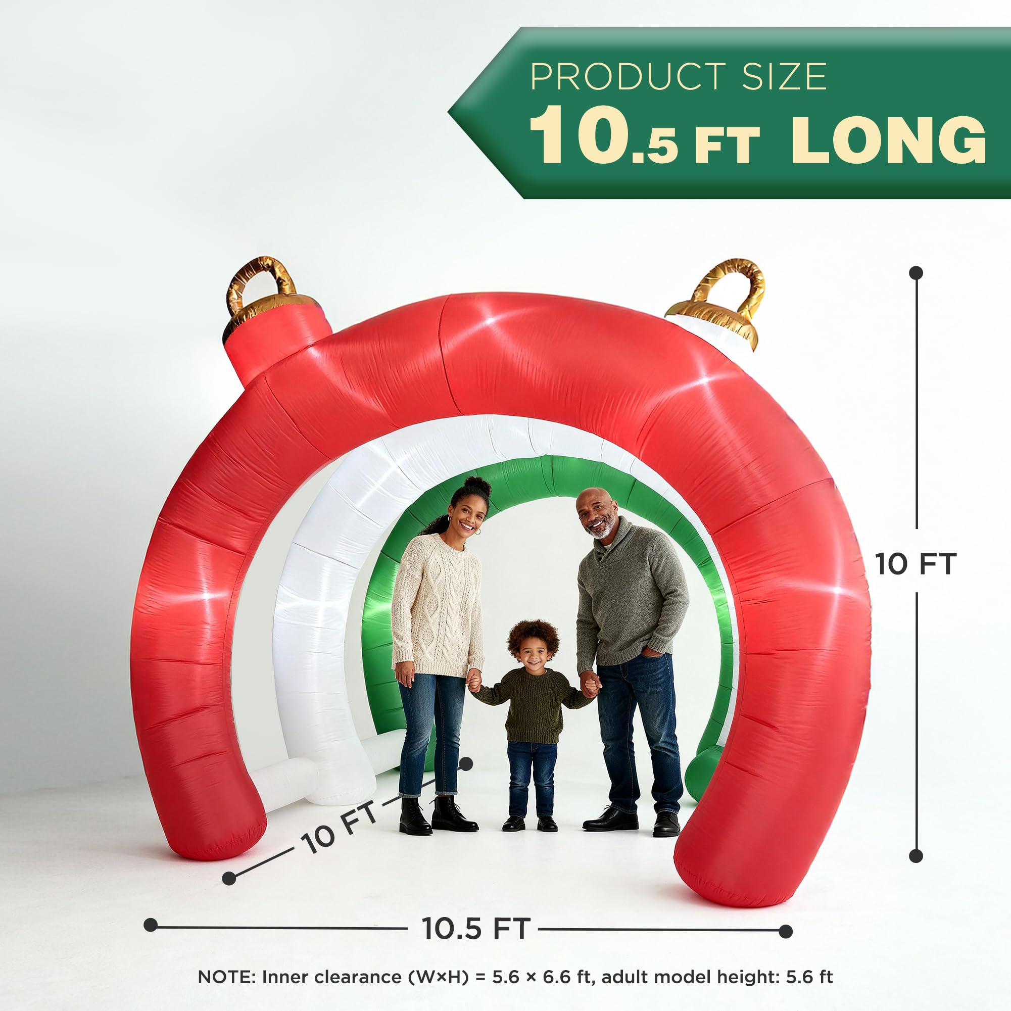 Amazon.com: 10.5 FT Christmas Inflatables Ornament Tunnel Arch